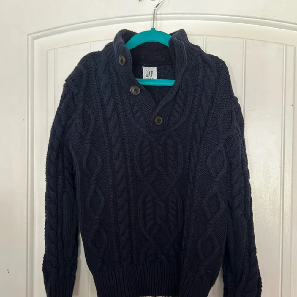 Gap Kids Boys Navy Cable Knit Sweater‎